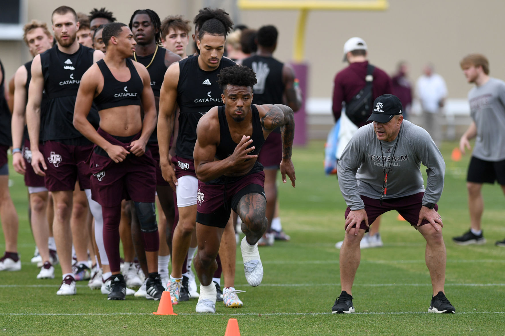 Texas A&M spring football drills